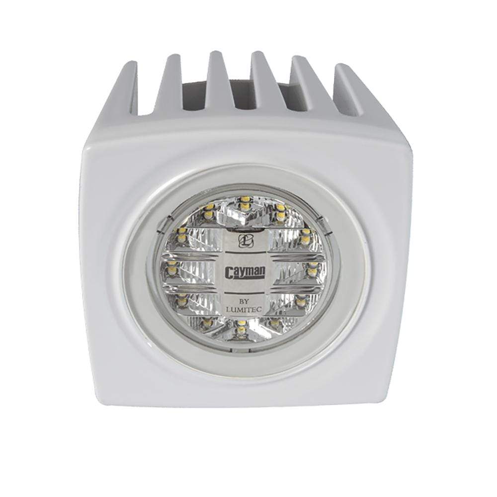 Lumitec Cayman Flood Light White/Red Light White Housing #101252