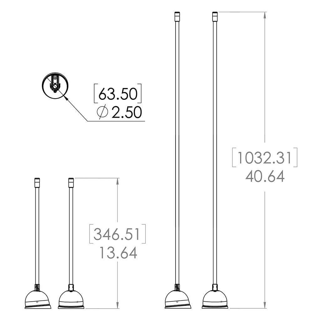 Lumitec Contour Anchor Light 12" White #101585