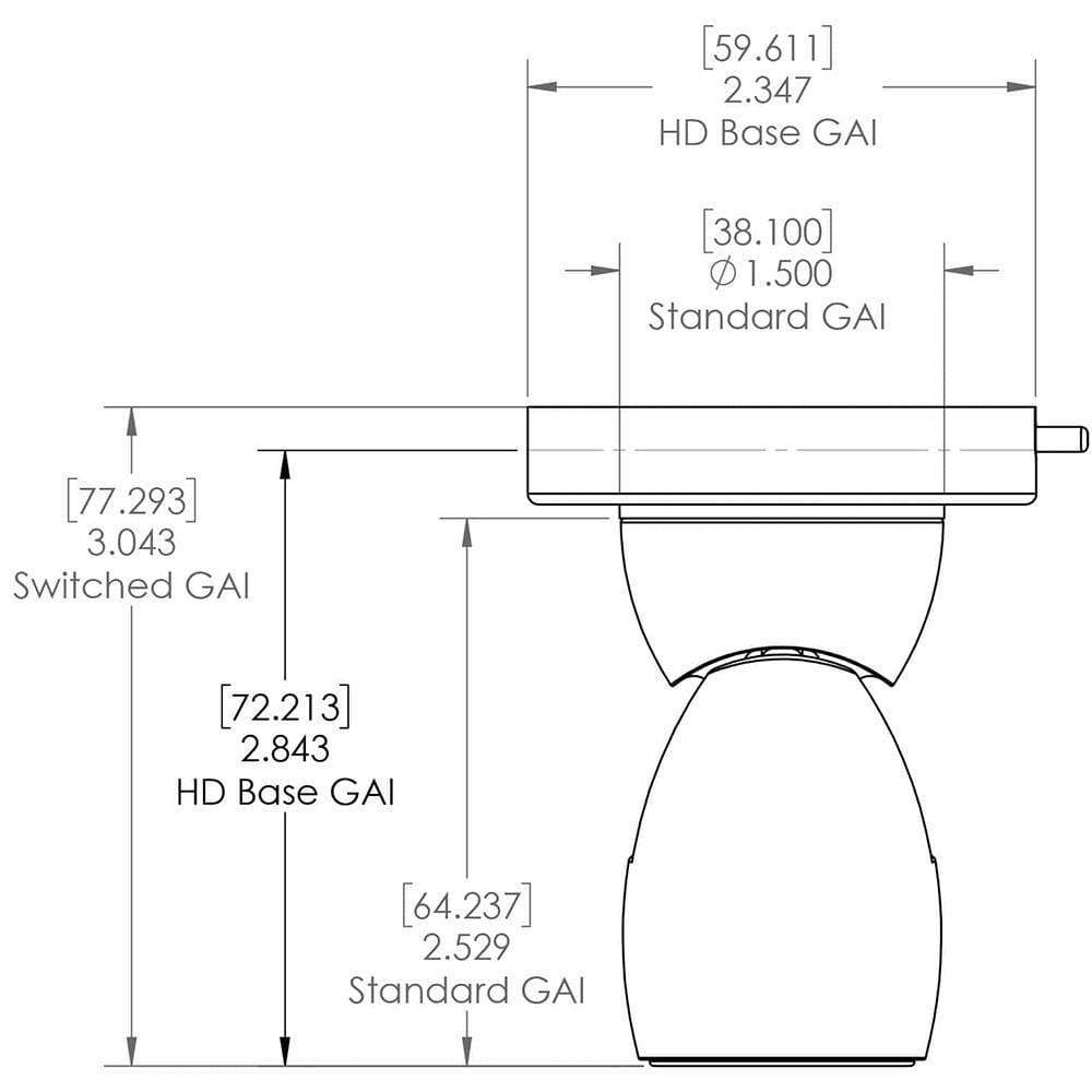 Lumitec Qualifies for Free Shipping Lumitec GAI2 Spectrum HD Base Brushed Housing #111830