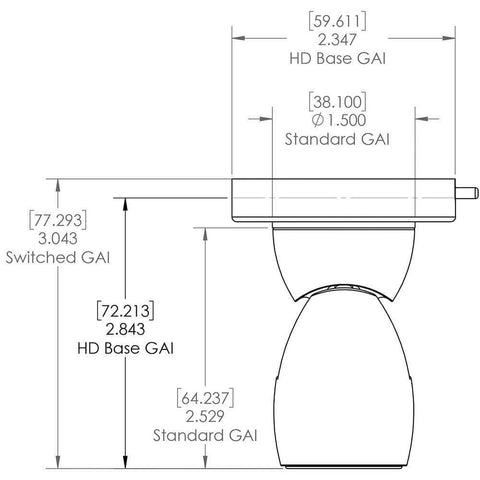 Lumitec Qualifies for Free Shipping Lumitec GAI2 Spectrum HD Base Brushed Housing #111830