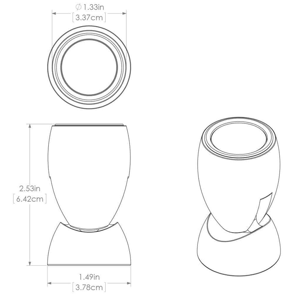 Lumitec GAI2 White Housing Dimmable White #111810