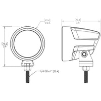 Lumitec Pinnacle White Light Black Housing Bracket Mount #101432