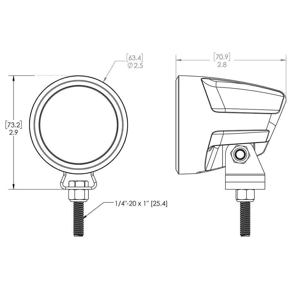 Lumitec Qualifies for Free Shipping Lumitec Pinnacle White Light White Housing Bracket Mount #101422