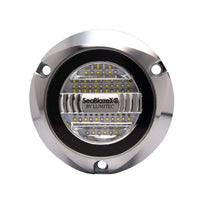 Lumitec Qualifies for Free Shipping Lumitec Seablaze X2 Spectrum RGBW LED Surface Mount Polished 12/24v #101591