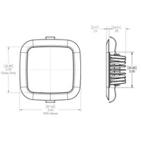 Lumitec Square Mirage Down Light Spectrum #116117