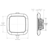 Lumitec Square Mirage Down Light Spectrum #116127