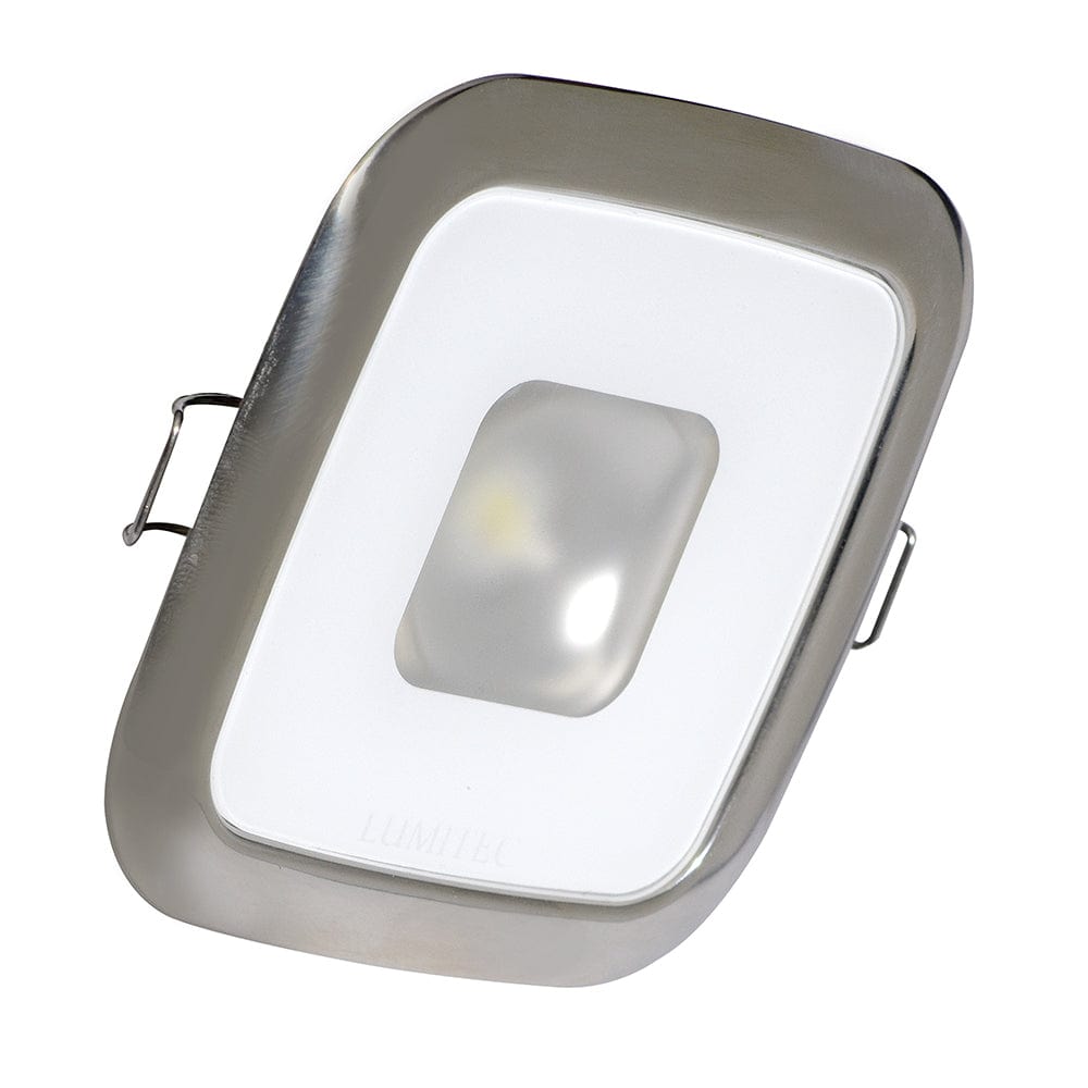 Lumitec Qualifies for Free Shipping Lumitec Square Mirage Down Light White Polished Base #116113