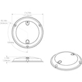 Lumitec Qualifies for Free Shipping Lumitec Touchdome Dome Light Dimmable White and Dimmable Red #101098