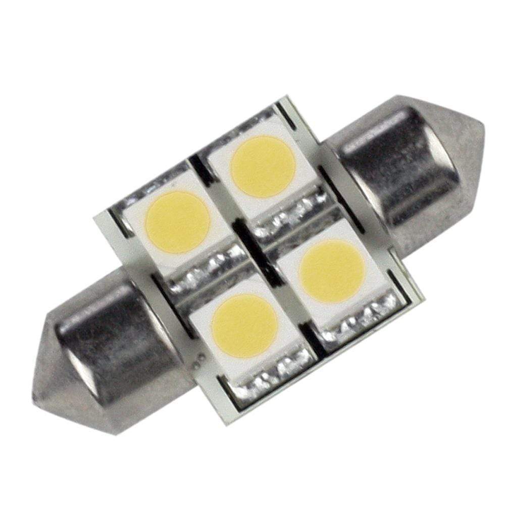 Lunasea Cool White 4-LED Bulb 31mm Festoon 10-30v DC #LLB-202C-21-00