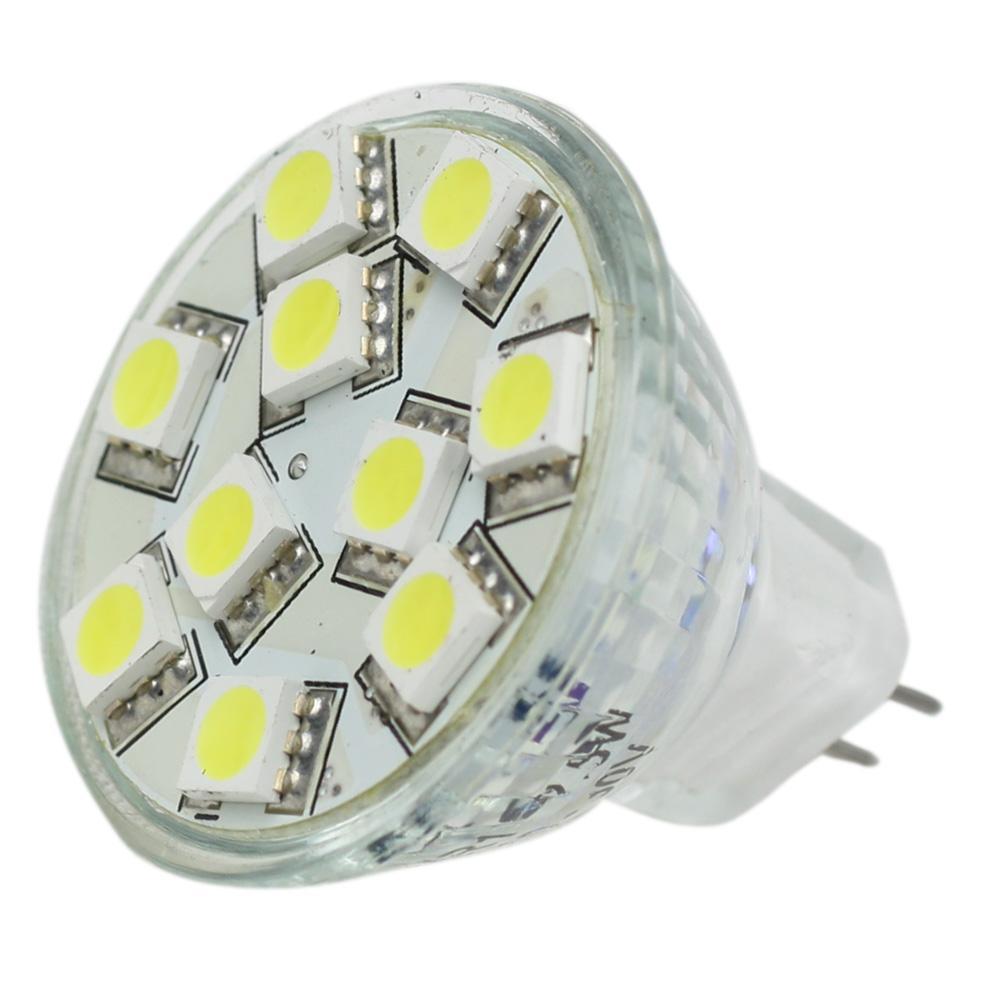 Lunasea Lighting Qualifies for Free Shipping Lunasea Cool White LED Bulb MR11 10v-30v DC #LLB-11TD-61-00