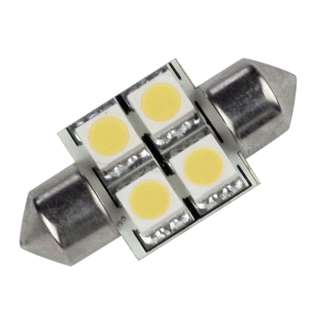 Lunasea Lighting Qualifies for Free Shipping Lunasea White LED Bulb 31mm Festoon 10-30v DC #LLB-202W-21-00