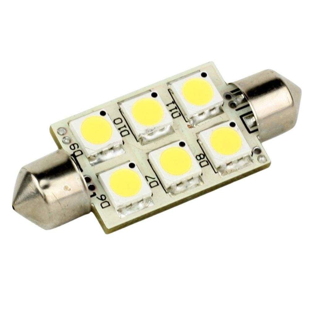 Lunasea Lighting Qualifies for Free Shipping Lunasea White LED Bulb 42mm Festoon 10-30v DC #LLB-186W-21-00