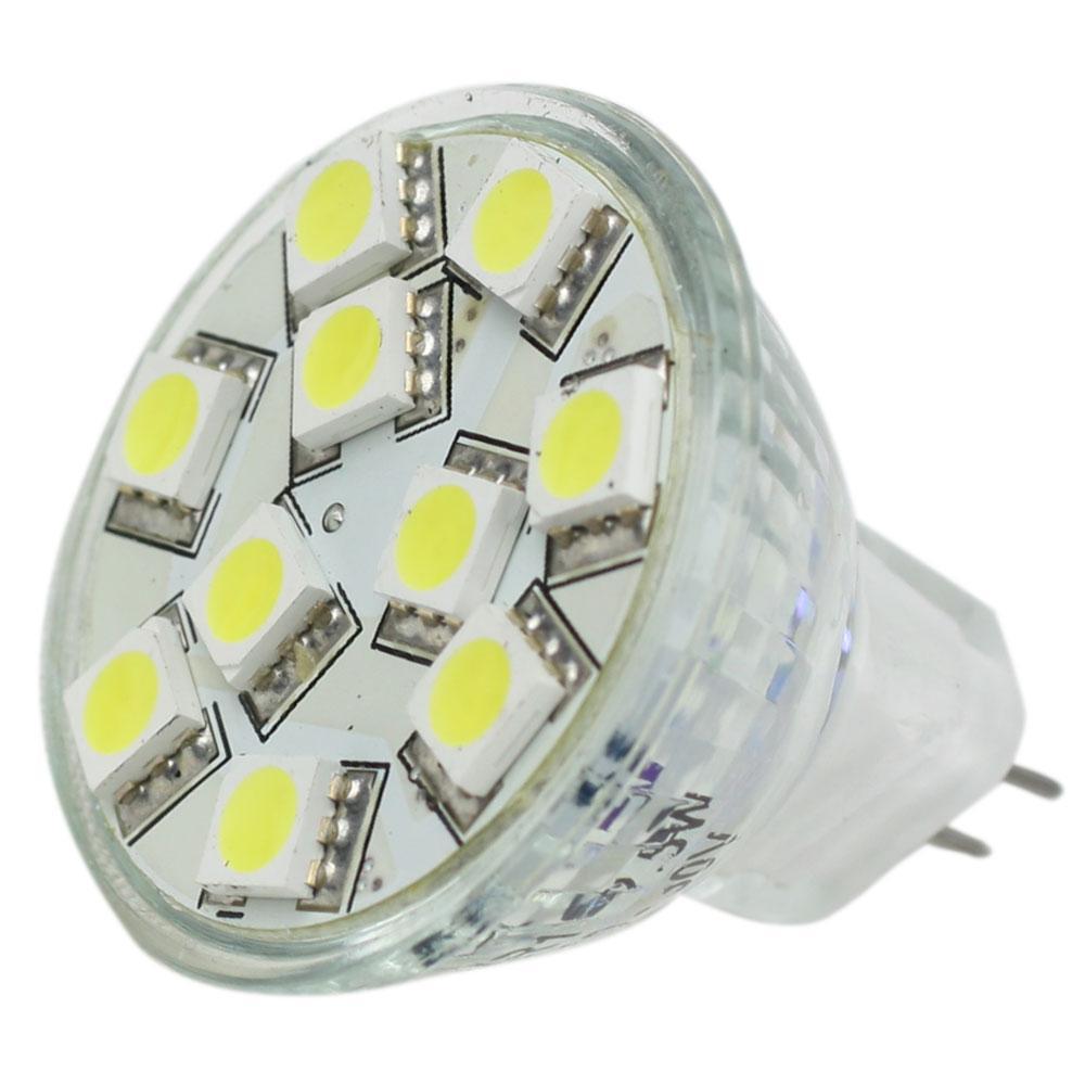 Lunasea Lighting Qualifies for Free Shipping Lunasea White LED Bulb MR11 10v-30v DC #LLB-11TW-61-00