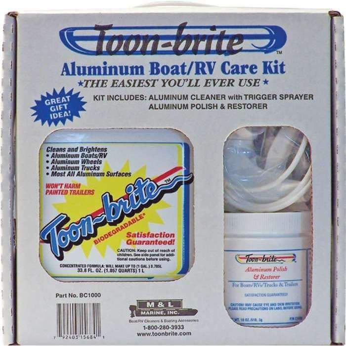 M & L Marine Qualifies for Free Ground Shipping M & L Marine Toon-Brite Aluminum Boat Care Kit #BC1000