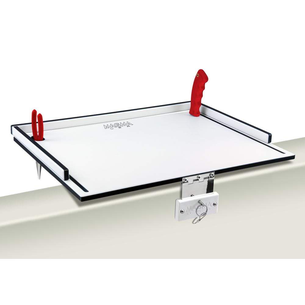 Magma Products Qualifies for Free Shipping Magma Econo Mate Bait Filet Table 20" White Black White #T10-310B