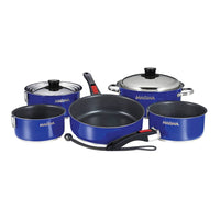 Magma Products Qualifies for Free Shipping Magma Nestable 10-Piece SS Cobalt Blue Induction Cookware #A10-366-CB-2-IN