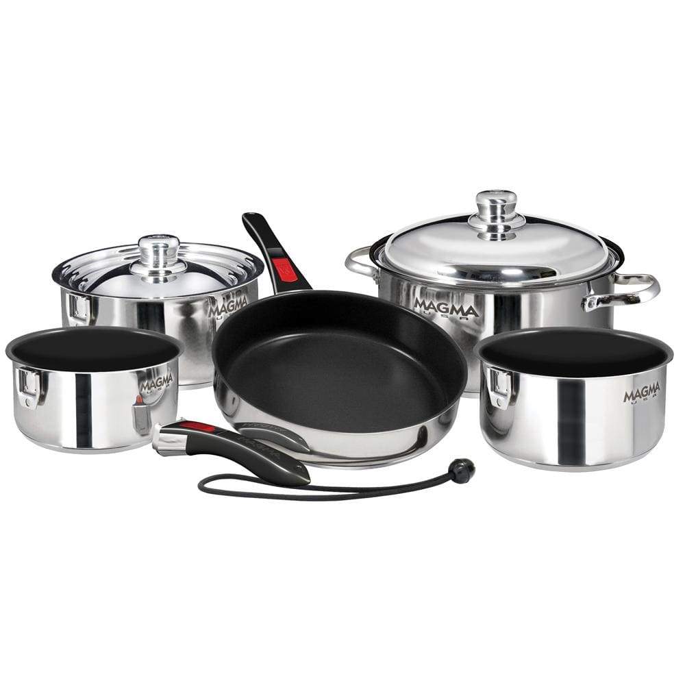 Magma Products Qualifies for Free Shipping Magma Nesting 10-pc SS Slate Black Ceramica Cookware #A10-366-2