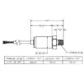 Maretron Not Qualified for Free Shipping Maretron 0-500 PSI Transducer #PT-0-500PSI-01