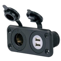 Marinco Recreational Group Qualifies for Free Shipping Marinco 12v Dual USB & Rec Combo W/Pl #12VCOMBO