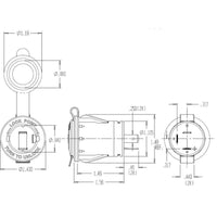 Marinco Recreational Group Qualifies for Free Shipping Marinco 12v Receptacle Black Snap-in #12VRCSP.OEM
