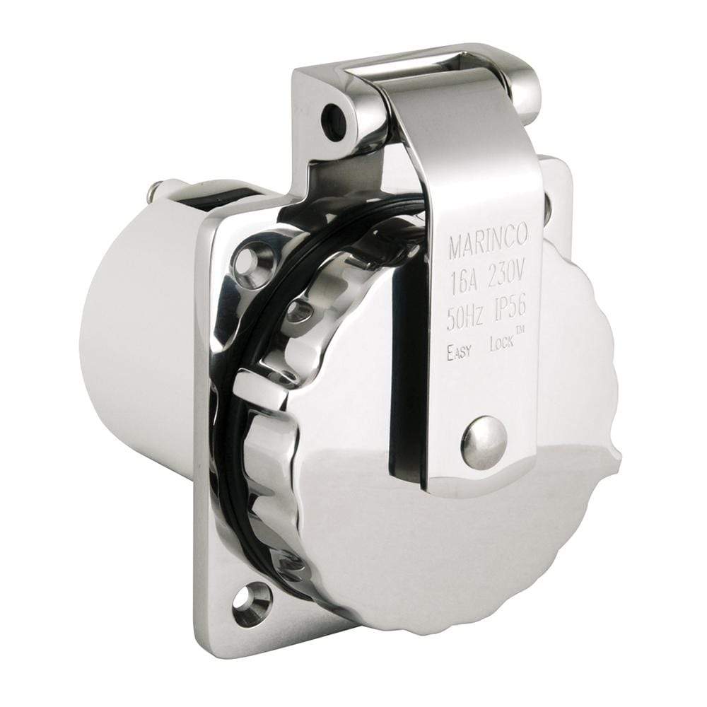Marinco Recreational Group Not Qualified for Free Shipping Marinco 16a 230v Easy Lock 316 SS Inlet #303SSEL-BXPK