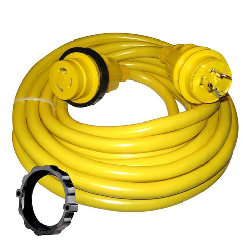 Marinco Recreational Group Qualifies for Free Shipping Marinco 30a 125v 35' Molded Cordset Yellow #35SPP