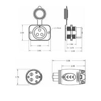 Marinco Recreational Group Qualifies for Free Shipping Marinco 70a Trolling Motor Plug and Receptacle #12VCPS3