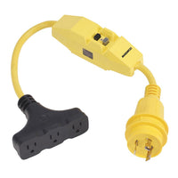 Marinco Recreational Group Qualifies for Free Shipping Marinco Dockside 30amp to 3-15amp with GFI #199128