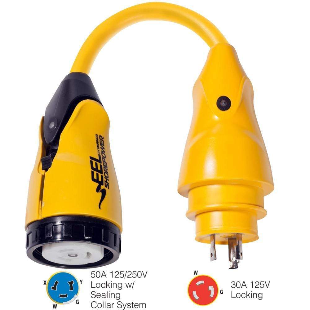 Marinco Recreational Group Qualifies for Free Shipping Marinco EEL Pigtail Adapert 30a Male to 50A #P30-504