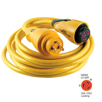 Marinco Recreational Group Qualifies for Free Shipping Marinco EEL Shorepower Cordset 30a 125v 25' Yellow #CS30-25