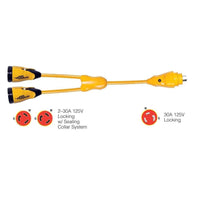 Marinco Recreational Group Qualifies for Free Shipping Marinco EEL Y-Adapter 30A Male 2-30a Female #Y30-2-30