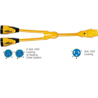 Marinco Recreational Group Qualifies for Free Shipping Marinco EEL Y-Adapter 50A 125V 250V Male #Y504-2-504