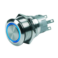 Marinco Recreational Group Qualifies for Free Shipping Marinco Push-Button Switch 12v Momentary (Mom On)-Off Blue LED #80-511-0004-01