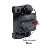 Marinco Switchable Reset Circuit Breaker 40a Flush Mount #185040F-01-1