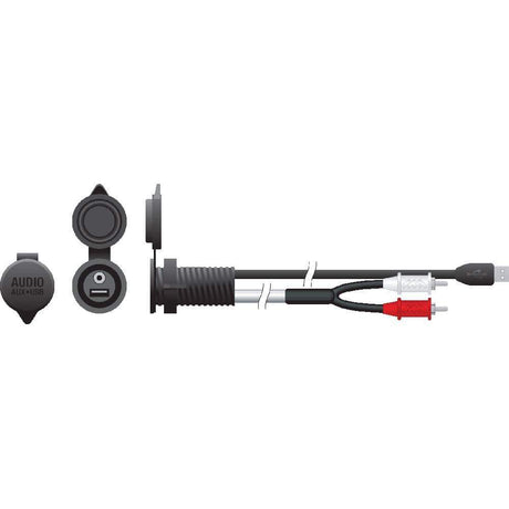Marine Audio Qualifies for Free Shipping Marine Audio 3.5mm Marine Mini-Pin And Usb Combo Port #MAAUXUSBR