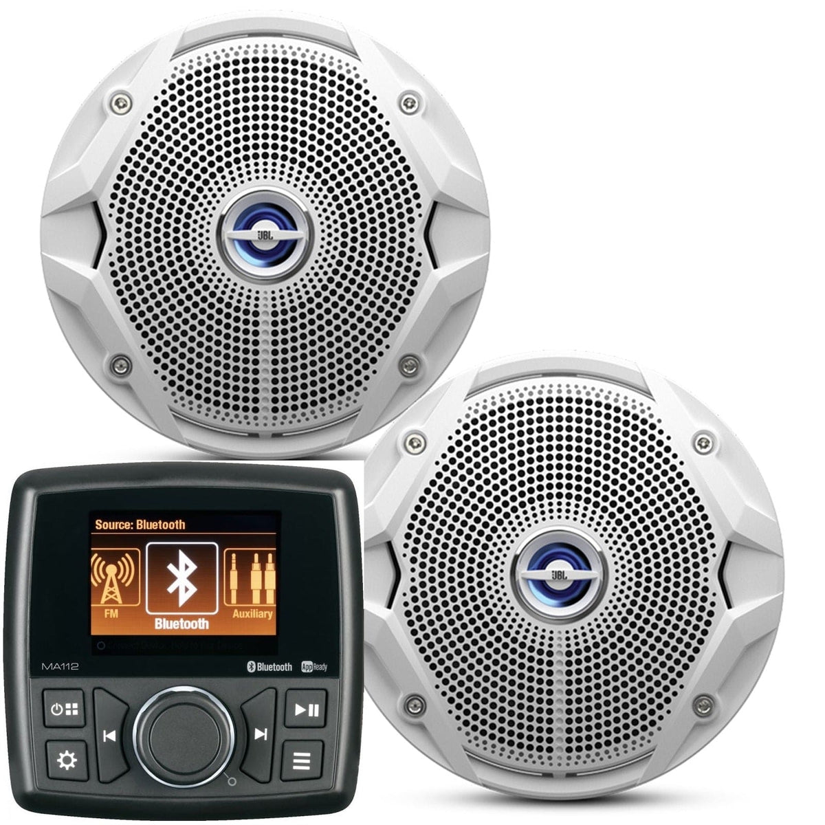 Marine Audio Qualifies for Free Shipping Marine Audio MA112 Stereo with Pair MS6520BPR #MA112 JBLMS6520BPR Bundle