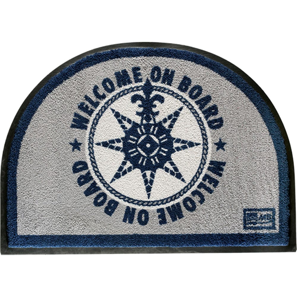 Marine Business Qualifies for Free Shipping Marine Business Floor Mat Welcome On Board Blue/Grey #41220