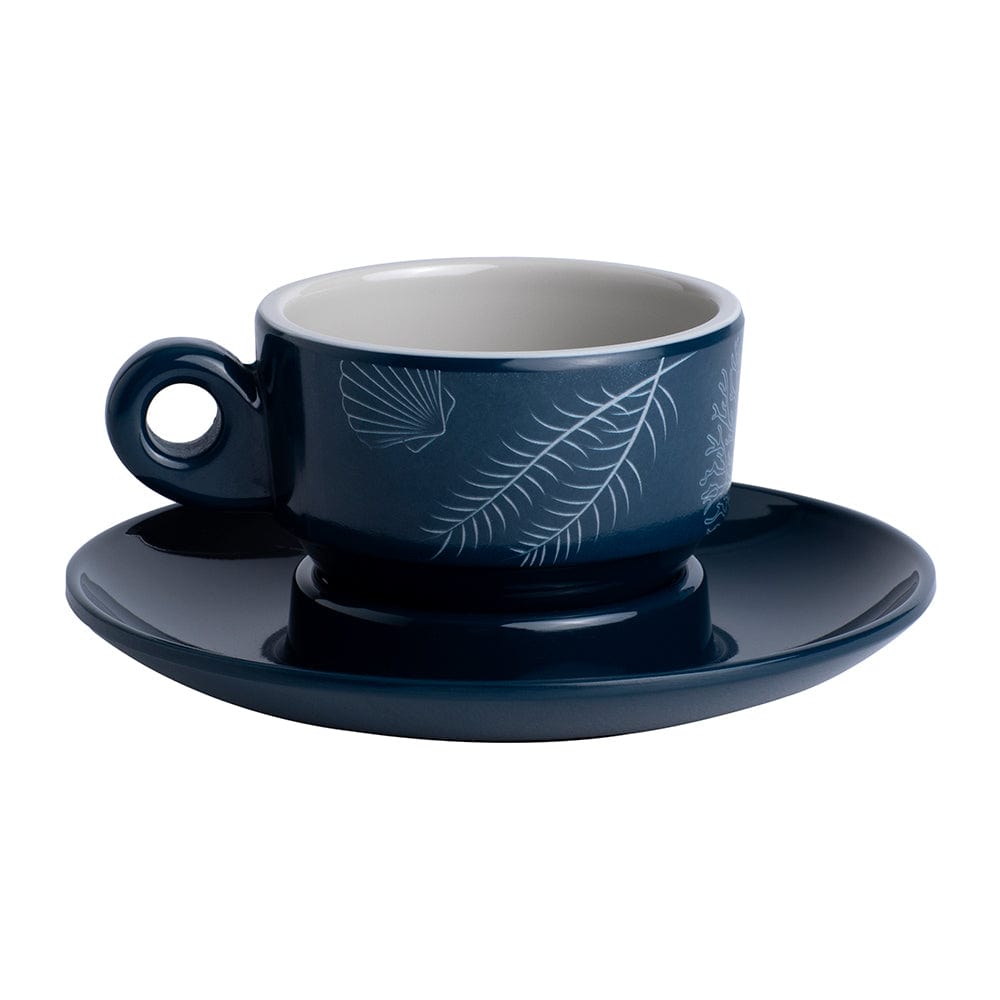 Marine Business Qualifies for Free Shipping Marine Business Living Espresso Cup & Plate Set-6 #18006C