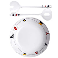 Marine Business Qualifies for Free Shipping Marine Business Regata Salad Bowl & Cutlery #12008