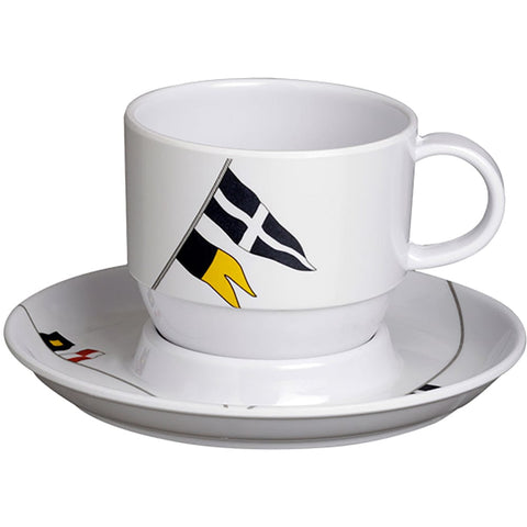 Marine Business Qualifies for Free Shipping Marine Business Regata Tea Cup & Plate Set-6 #12005C
