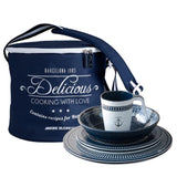Marine Business Not Qualified for Free Shipping Marine Business Sailor Soul 16-pc Tableware Set & Basket #14147
