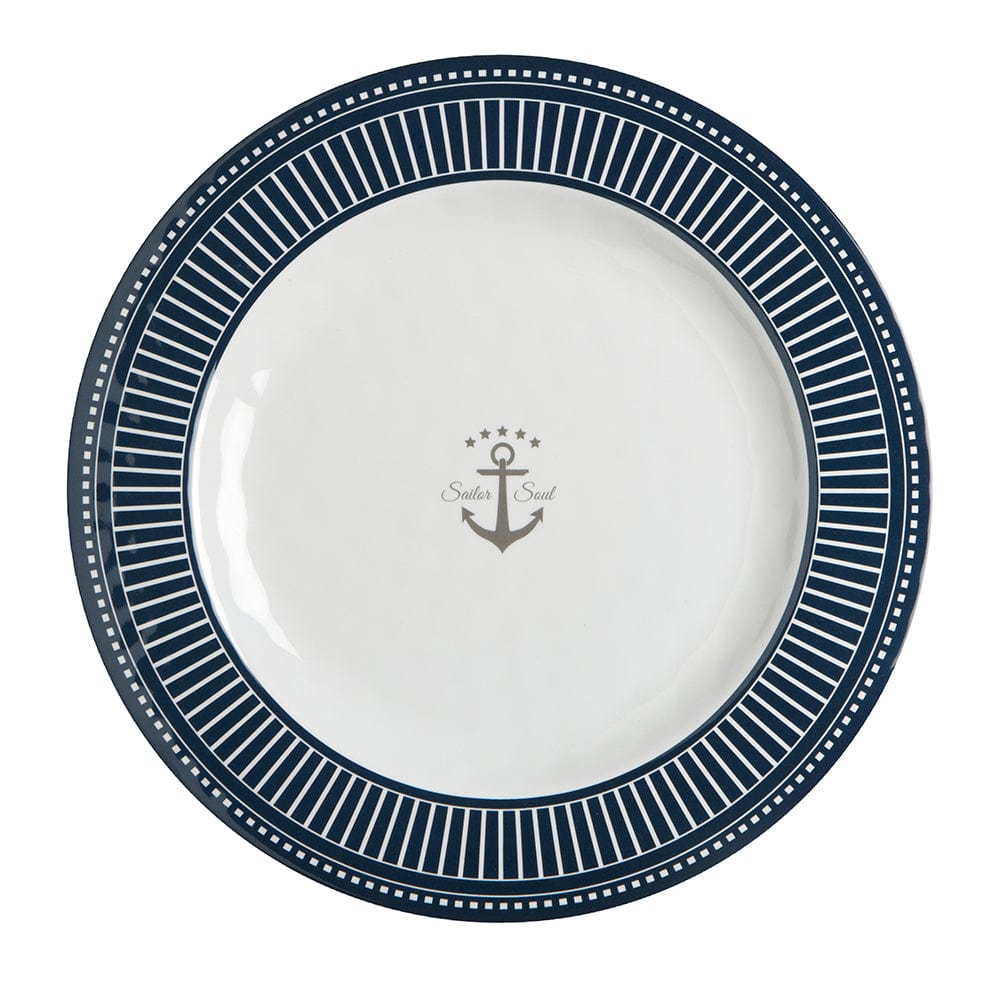 Marine Business Qualifies for Free Shipping Marine Business Sailor Soul Flat Plate 10" Set-6 #14001C