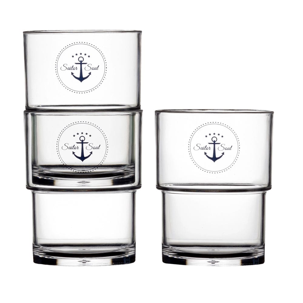 Marine Business Qualifies for Free Shipping Marine Business Sailor Soul Stackable Glasses Set-12 #14103C