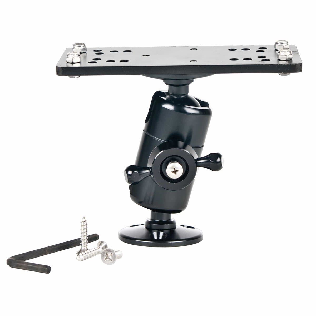 Marinetech Products Qualifies for Free Shipping Marinetech Products 4" Electronics Mount Black Alum #95-0304