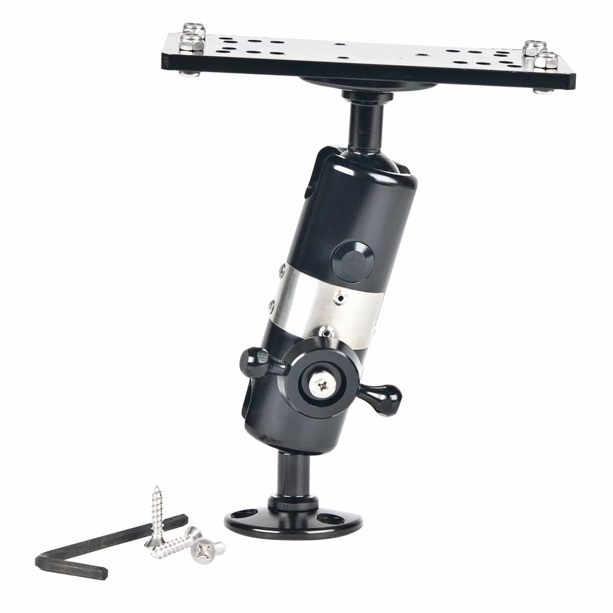 Marinetech Products Qualifies for Free Shipping Marinetech Products 8" Electronics Mount Black Alum #95-0308