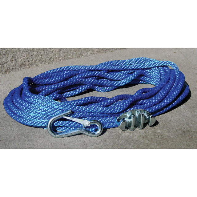 Marinetech Products Qualifies for Free Shipping Marinetech Products Anchor Rope Kit 100' 3/8" Blue #75-7010