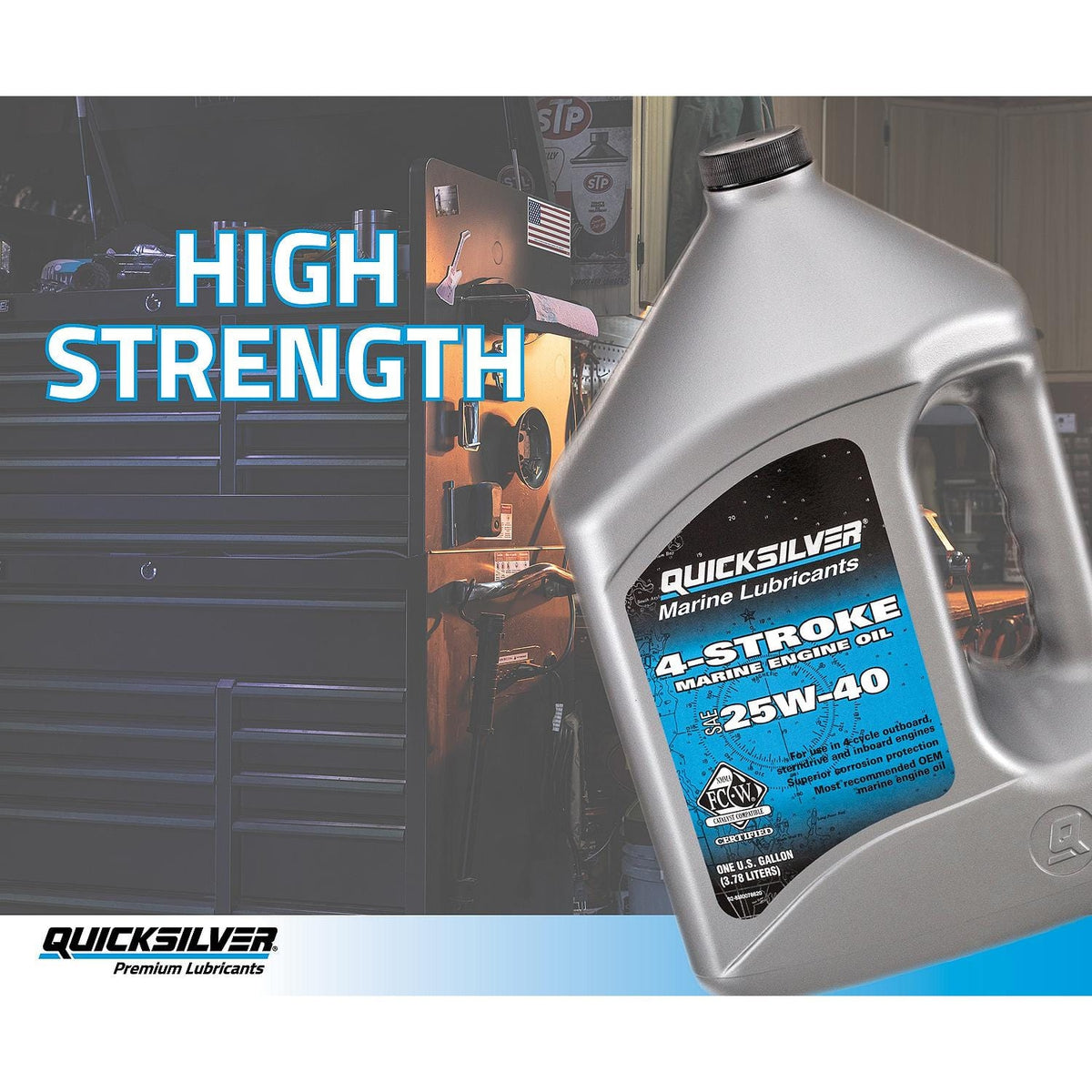 Mercury Marine Qualifies for Free Shipping Mercury 25W40 Marine Oil Gallon #8M0078620