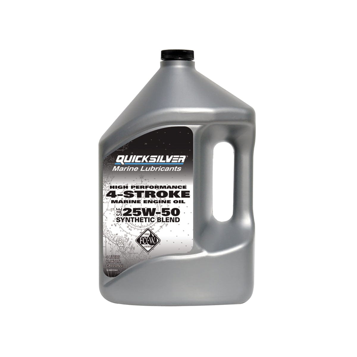 Mercury Marine Qualifies for Free Shipping Mercury 25W50 Synthetic Blend Outboard Oil Gallon #8M0053664