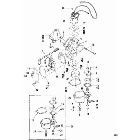 Mercury Marine Qualifies for Free Shipping Mercury Carburetor Repair Kit #8237072