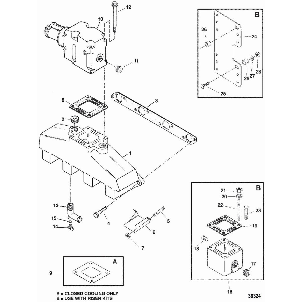 Mercury Marine Qualifies for Free Shipping Mercury Marine Gasket #27-863725 1